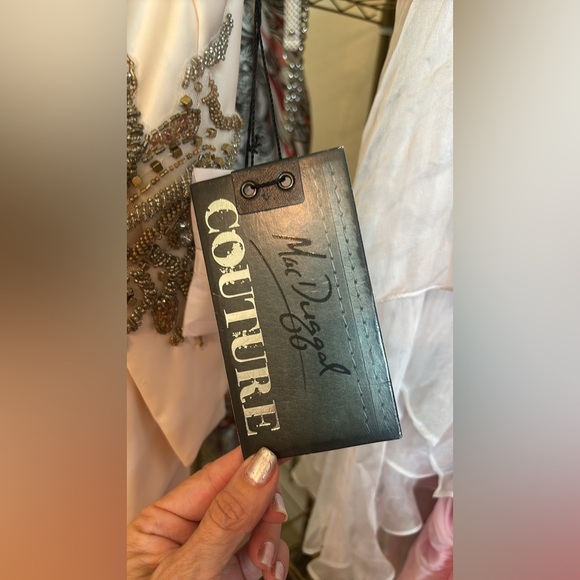 NWT Mac Duggal Gold Tan Strapless Embellished Gown - Picture 3 of 6